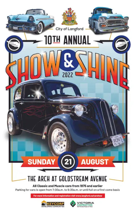 Anvil Upcoming Show - 10th Annual Show and Shine, Langford BC - August 21/22